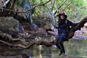 西表島ジャングル・トレッキングユツン３段の滝/石垣島より日帰り可能/手ぶらok!/カヌーなし/沖縄旅行/雨の日も開催/ケーピング西表島でジャングルトレッキングなら『のんぷら』へ。石垣島より参加可能。雨の日でも開催しております。 カップル、１人旅からファミリーまで最高の沖縄旅行の思い出作りに。レンタル用品全て無料！手ぶら参加ok!